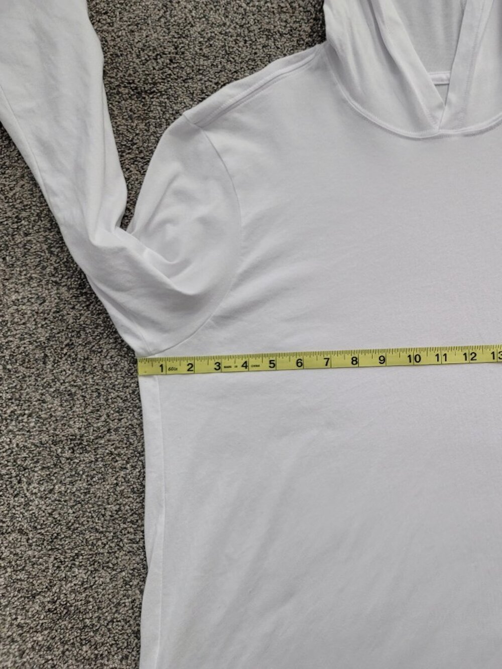 Men's Nike Dri-Fit White Long Sleeve Hooded T-shirt Large - Picture 4 of 7